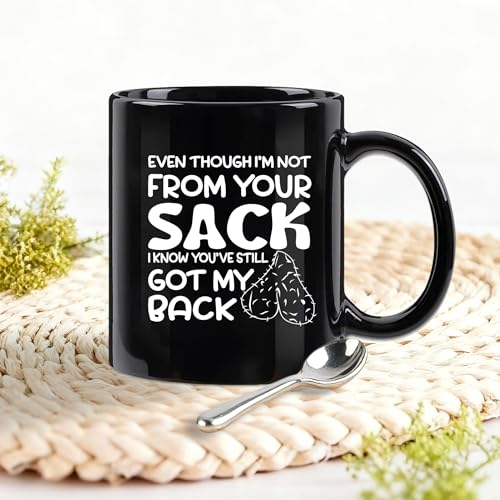 Step Dad Mug - Funny Bonus Dad Gift from Daughter or Son, 11 oz Black