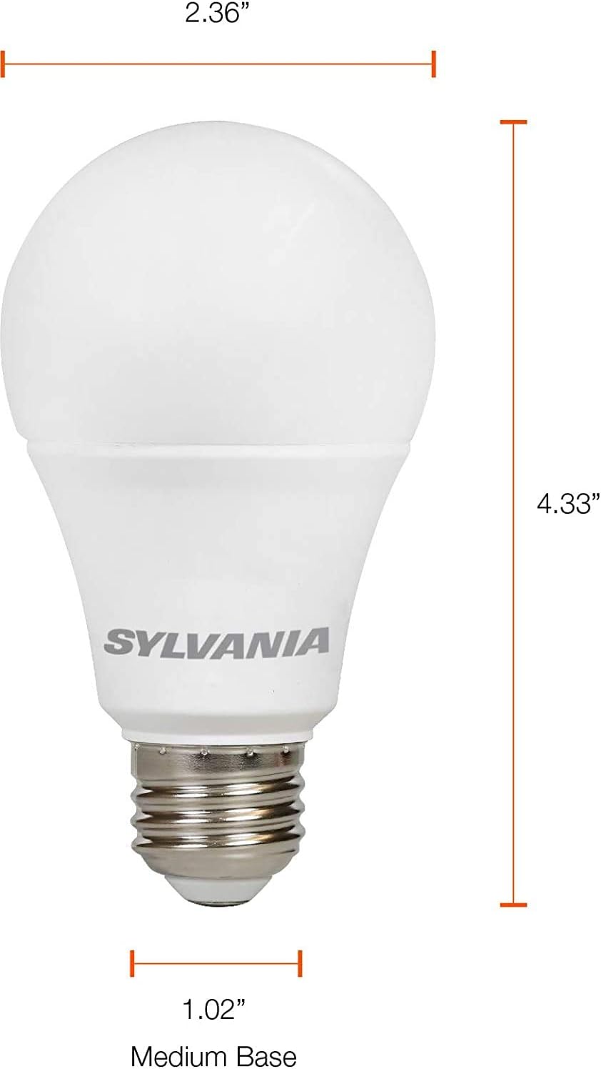 Sylvania ECO LED Light Bulb - Energy-Efficient 9W A19, 750 Lumens, Soft White, 8 Pack | 2700K