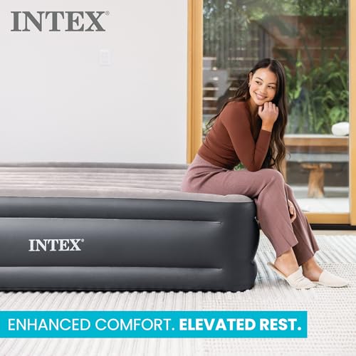 Twin Air Mattress with Built-In Electric Pump & Pillow - 16.5" Raised