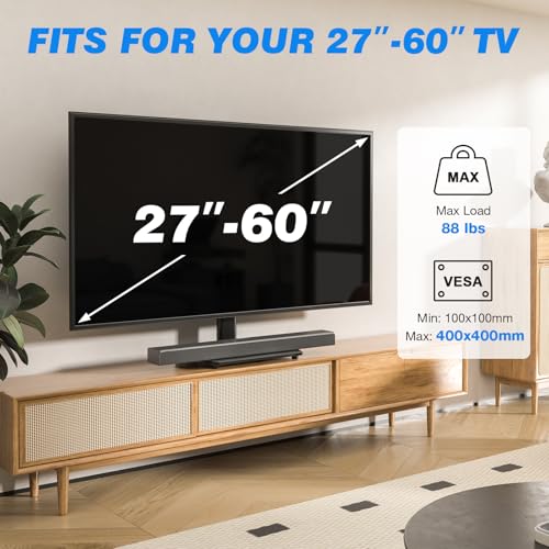 Universal Swivel TV Stand for 27-60 Inch TVs - Height Adjustable Base