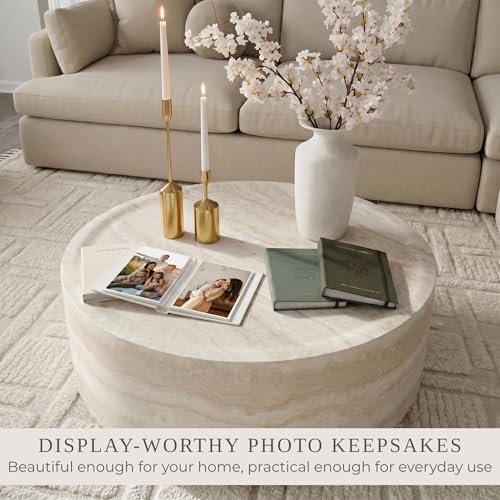 Linen Photo Album Set of 3 for 4x6 Photos, Holds 216 Pictures