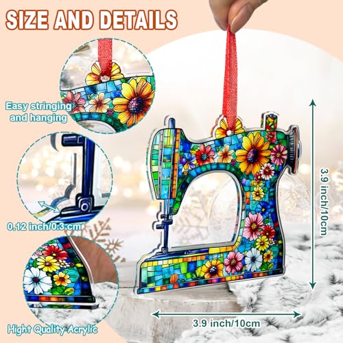 SUFAVN Sewing Machine Ornament Christmas Tree Decoration - Sewing Gift, Variation: Sewing