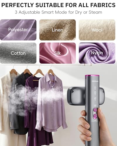 OGHom 2-in-1 Portable Garment Steamer & Travel Iron