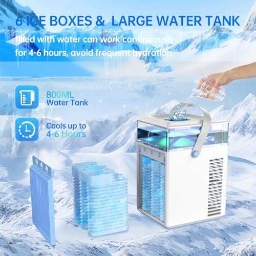 Portable Air Conditioner 5-in-1 Mini Fan with App Control and Water Tank