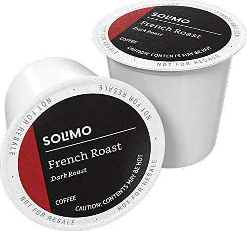 Solimo Dark Roast Coffee Pods - French Roast for Keurig 2.0 | 24 Count Pack