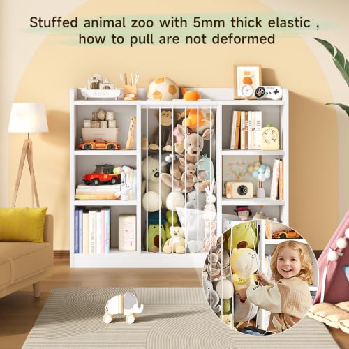 6-Cube Toy & Book Organizer with Stuffed Animal Storage for Kids Room
