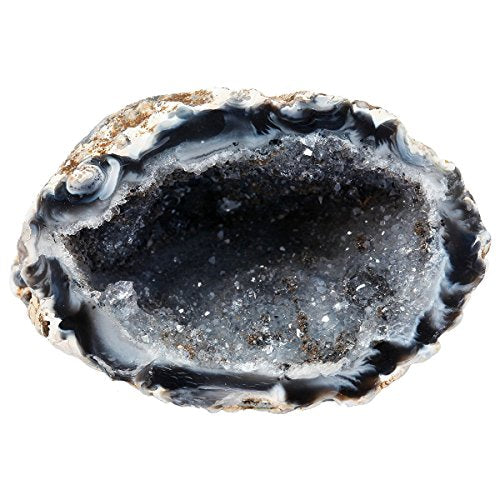 Natural Raw Agate Geode Druzy Crystal Specimen for Home Decor and Healing
