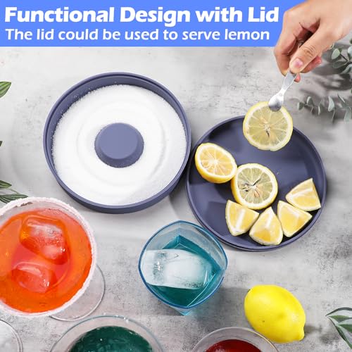 Kamehame Silicone Salt Rimmer for Cocktails with Lid - Bar Garnish Tool