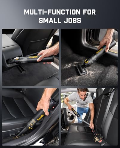 Fanttik Slim V8 APEX Cordless Car Vacuum & Air Duster 4-in-1 Black