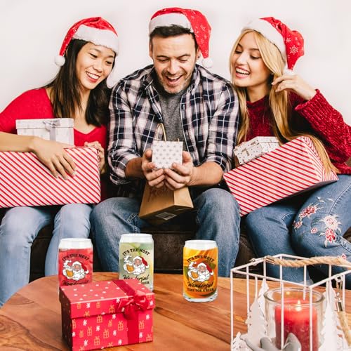 Arsemica Most Funny Christmas Beer Glass 16oz Holiday Mug for Men & Women, Stocking Stuffer