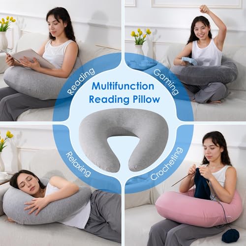 Reading Pillow for Gaming and Relaxation - Compact Arm Support