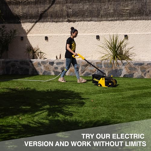 Electric Artificial Grass Sweeper - 1400W Turf Groomer & Debris Collector