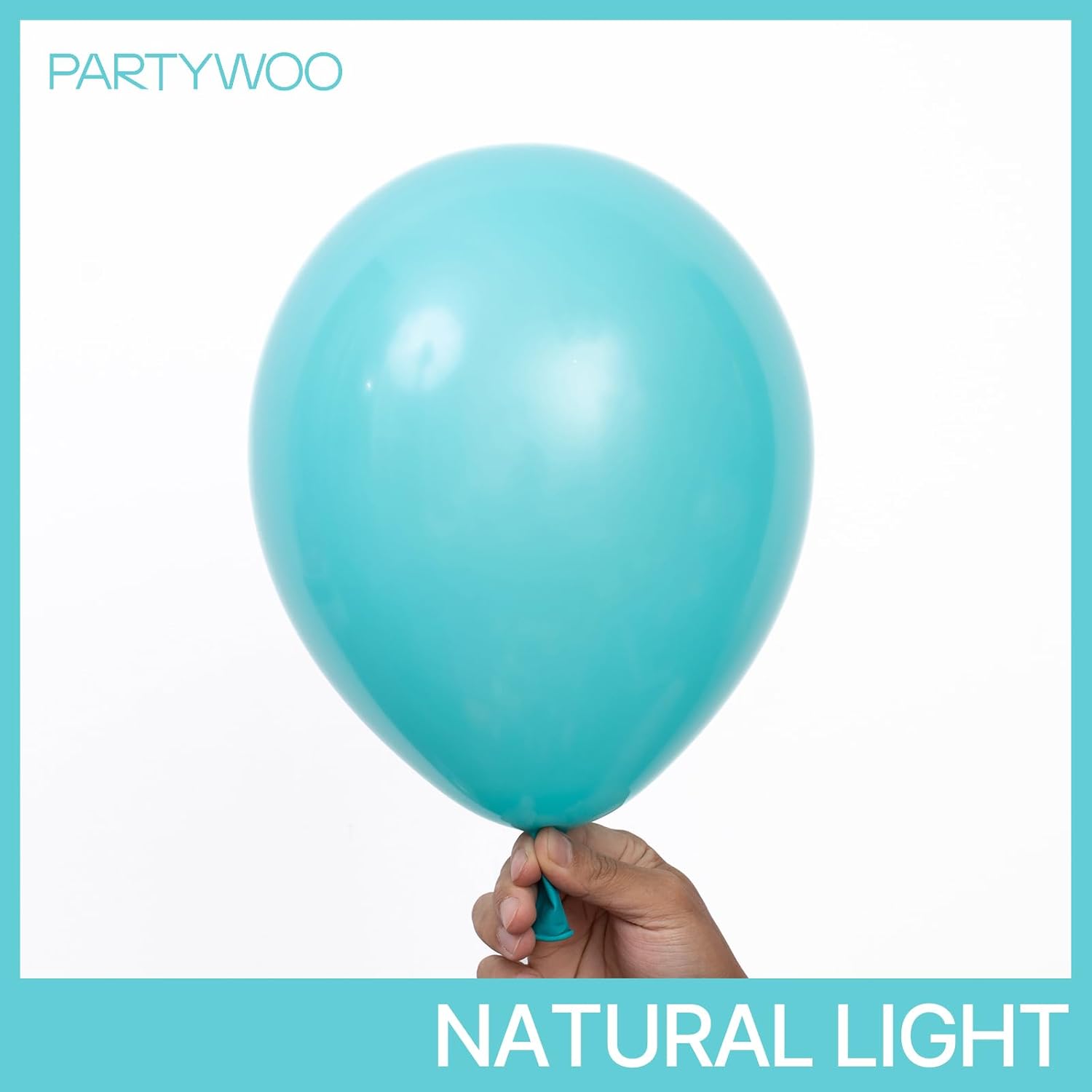 PartyWoo Teal Balloon Arch Kit - 155pcs in Various Sizes for Baby Showers, Gender Reveals & Birthdays | Turquoise & Dark Teal