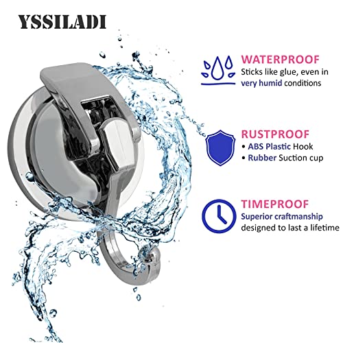Heavy Duty Suction Cup Hooks for Shower and Bathroom, 2 Pack