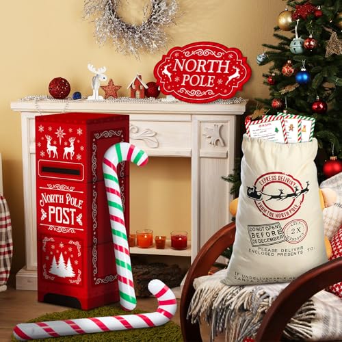 Humyoun Deer Christmas Letters to Santa Mailbox Kit - Holiday Decor
