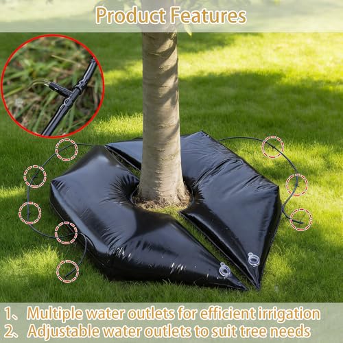 19 Gallon Tree Watering Bag Ring - Slow Release Deep Root Drip Irrigation