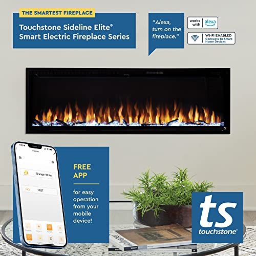 60-Inch Recessed Smart Electric Fireplace with WiFi and Heater