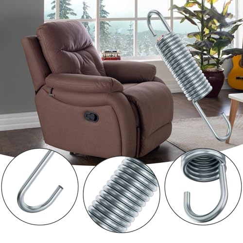 Recliner Chair Mechanism Tension Springs - 3-5/8 Inch Long Neck (2-Pack)