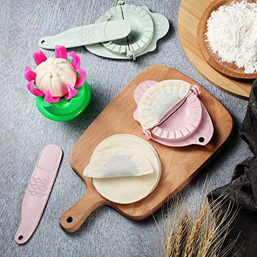 Dumpling and Steamed Bun Mold Set with Filling Spoons Kitchen Tool