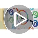 Kids Teaching Wall Clock - 8 Inch Silent Non-Ticking Analog Clock