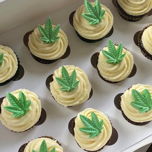 Caregene Grey Weed Leaf Fondant Mold - Silicone Cookie & Chocolate Candy Mold