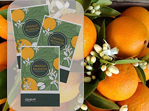 Orange Blossom Scented Sachets - Long-Lasting Air Freshener for Closets & Cars