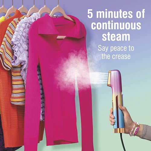 Compact Handheld Garment Steamer for Travel, 800W Portable Wrinkle Remover