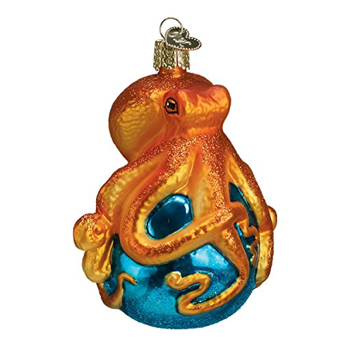 Old World Christmas Octopus Glass Ornament - Sea & Water Animal Holiday Decor