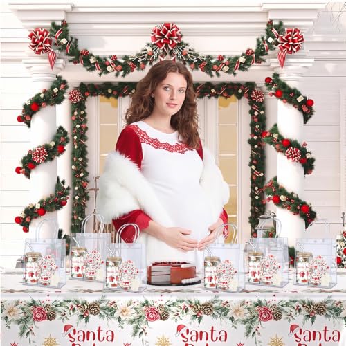 Boao Santa Baby Shower Game Prizes Set - 6 Festive Holiday Favors for Winner