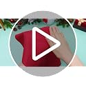 EBOOT 16 PCS Christmas Cloth Napkin & Ring Set with Xmas Tree Elk Stocking