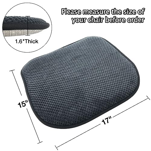 U-Shaped Foam Dining Chair Cushions, Non-Slip Kitchen Seat Pads 17x15