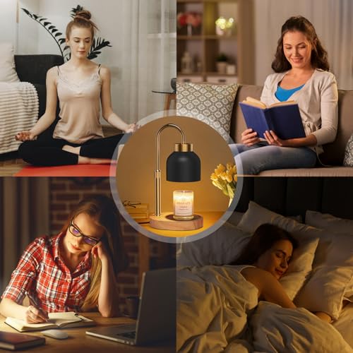 Candle Warmer Lamp with Adjustable Height and Timer
