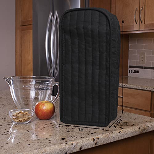 RITZ Black Quilted Blender Cover - Fits Most Standard Blenders, Appliance Protector