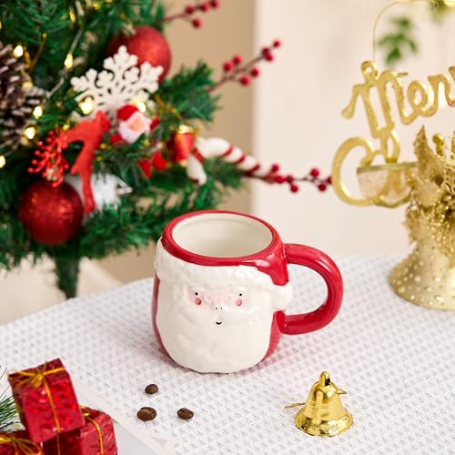 Snuut Santa Claus 12 oz Christmas Mug – Holiday Gift Coffee Cup, Casual