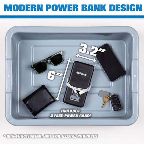 GoPong 8oz Power Bank Flask Hidden Liquor Disguise Travel Container