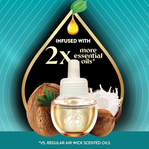 Scented Oil Refills - Island Coconut & Warm Sands, 5 Count