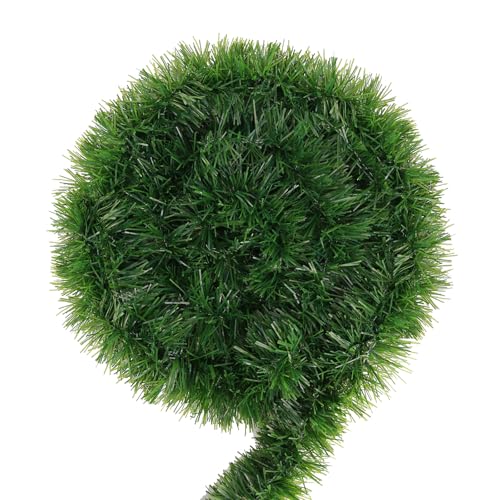 50ft Green Christmas Garland - Unlit Bendable Holiday Greenery Decor
