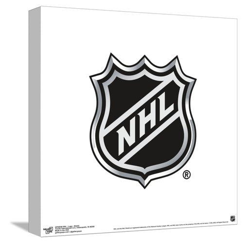 Trends International Gallery Pops NHL Logo - Shield Canvas Wall Art, Unframed Version, 12" x 12" Gallery Pops Canvas Wall Art