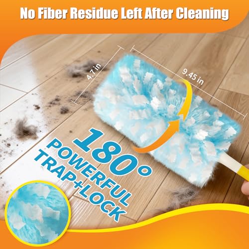 80-Pack Microfiber Duster Refills - Disposable Multi-Surface Dusting Pads
