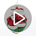 Christopher Radko Handcrafted European Glass Christmas Tree Ornament - Grandparents Gift