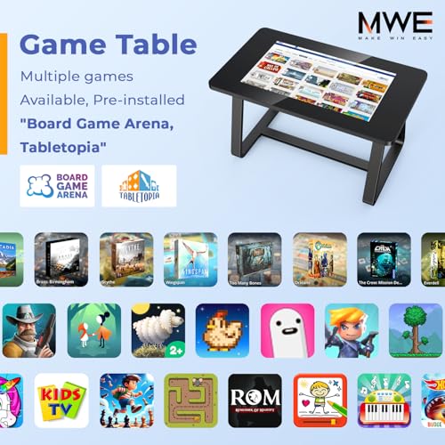 QIXZOCV 32 Inch Touchscreen Interactive Game Table - Detachable Android 13, 8+128GB