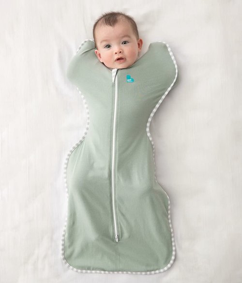 Love To Dream Swaddle Up - Baby Sleep Sack for Newborns | Self-Soothing Snug Fit, Lite 0.2 Tog, 13-19 lbs, Olive