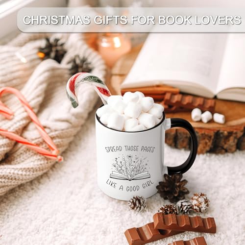 Maustic Two Tone Book Lover Coffee Mug 11oz - Good Girl Reader Gift