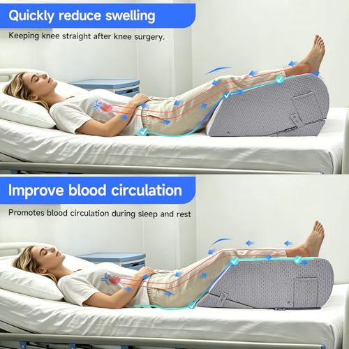 Adjustable Leg Elevation Pillow for Post-Surgery Recovery