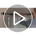 No-Drill Self-Adhesive Curtain Rod Brackets - Clear Holders (2 Pack)