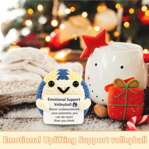 Handmade Crochet Volleyball Doll - Cute Volleyball Gift for Players & Moms