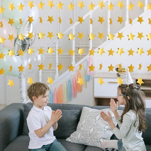 4 Pcs Star Garlands,157 in, Glitter Garlands Banner Decor