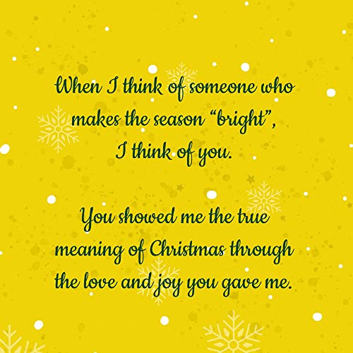 Aunt Christmas Card - Eco-Friendly Thick Card Stock with Premium Envelope, 5x7.75in