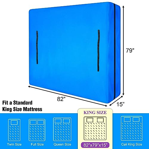 Mattress Storage Bag with Zipper and 8 Carrying Handles - King Size