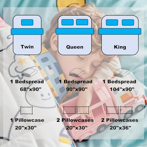 Tiger and Floral Queen Bedspread Set - 3-Piece Lightweight Quilt Coverlet
